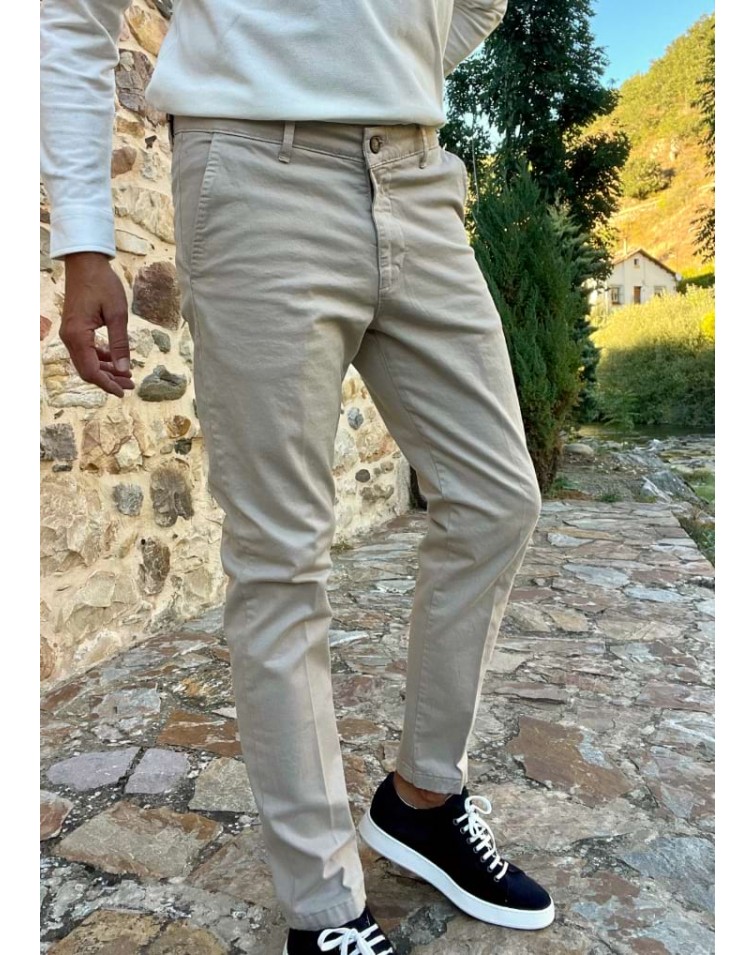 Pantalón chino hombre Vesuviani beige