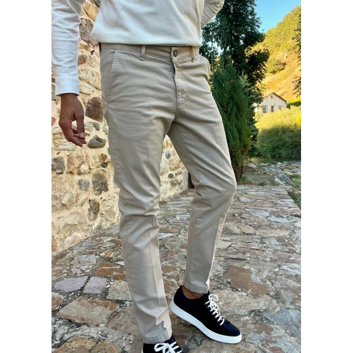 Pantalón chino hombre Vesuviani beige