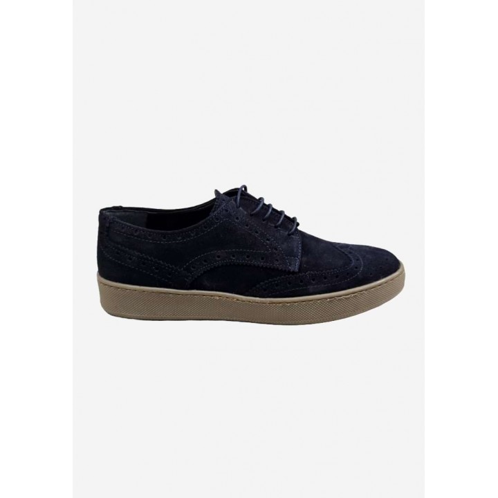 Zapatillas de vestir para hombre oxford Firenze azul marino