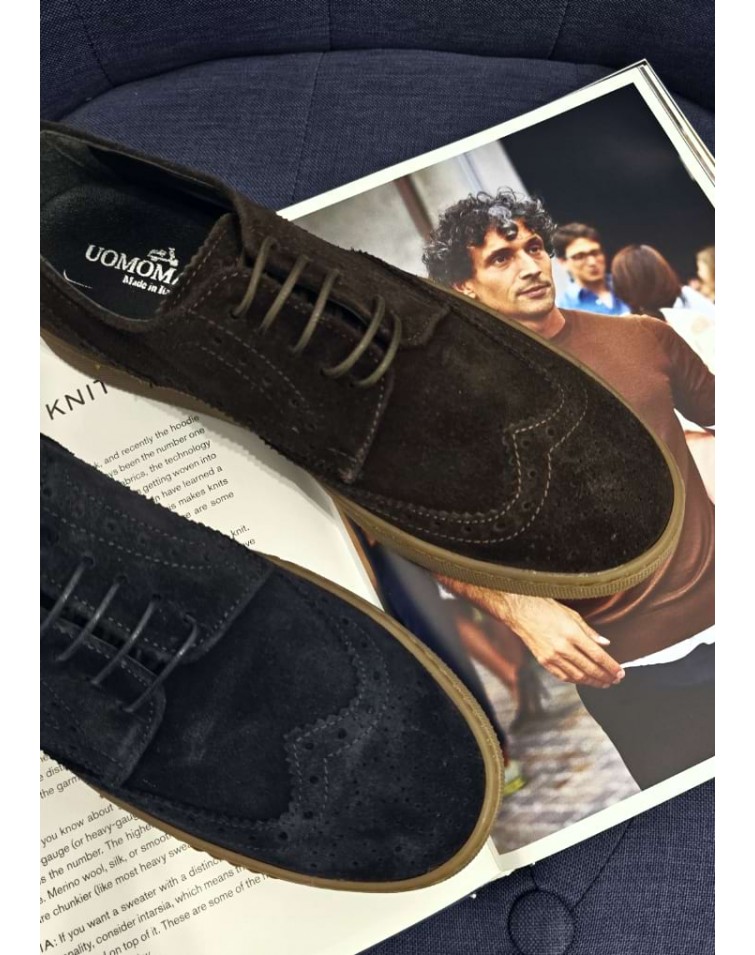 Zapatillas de ante para hombre dibujo Oxford Uomomania Valencia