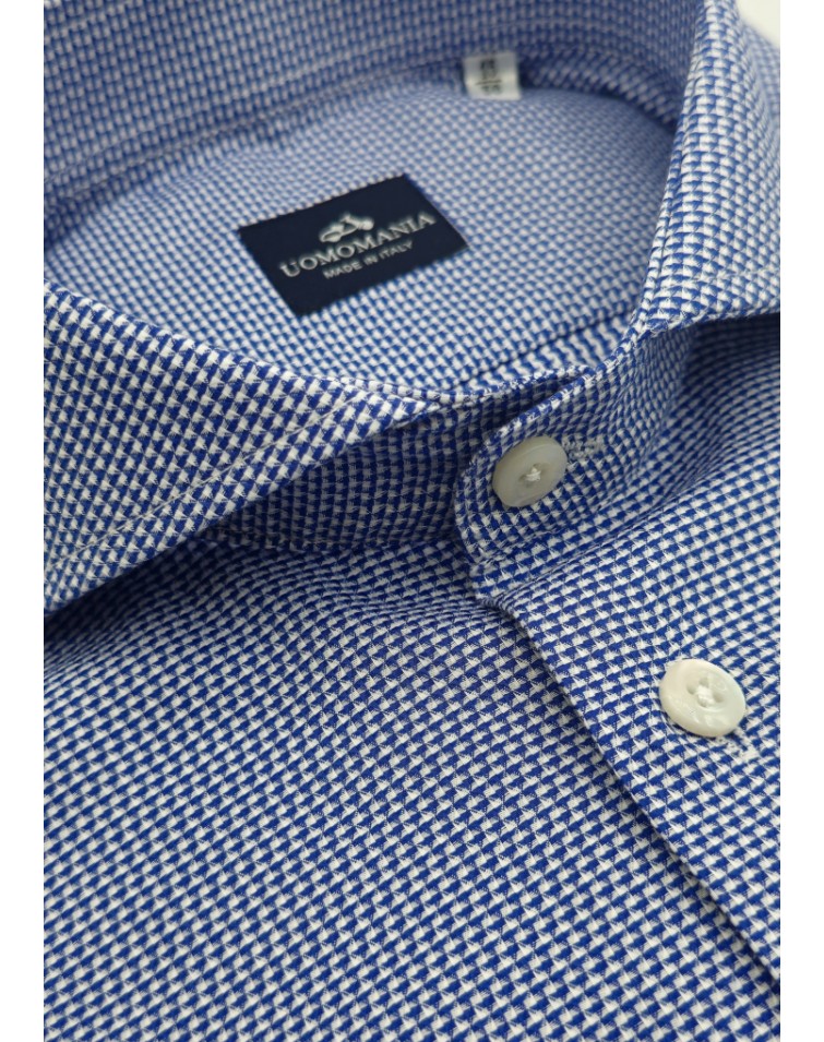 Camisa microdibujo cuello italiano Mariano