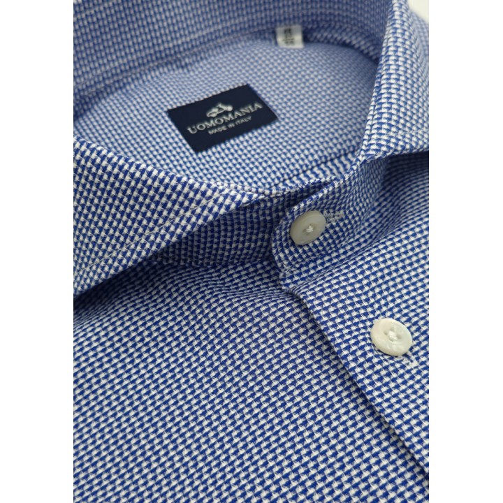 Camisa microdibujo cuello italiano Mariano