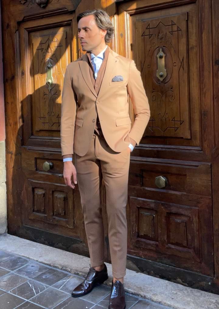 Traje hombre Terracotta camel