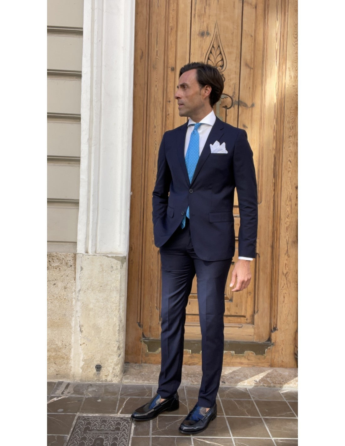 Traje de hombre azul marino Servillo.