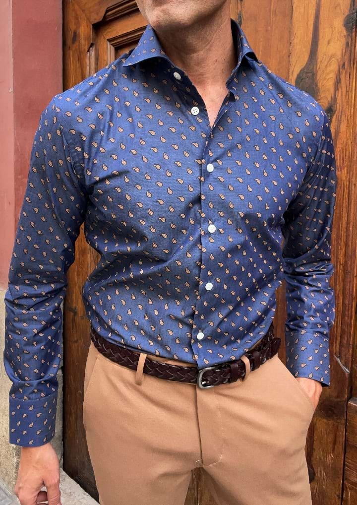 Camisa de hombre estampada Signoria