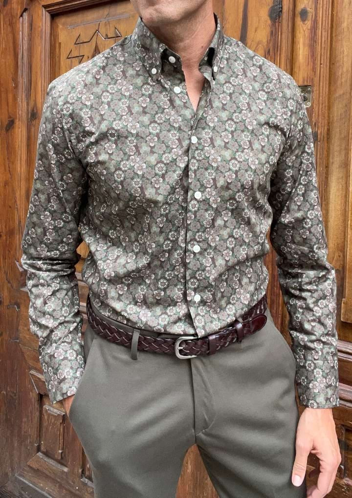 Camisa hombre estampada Bosco