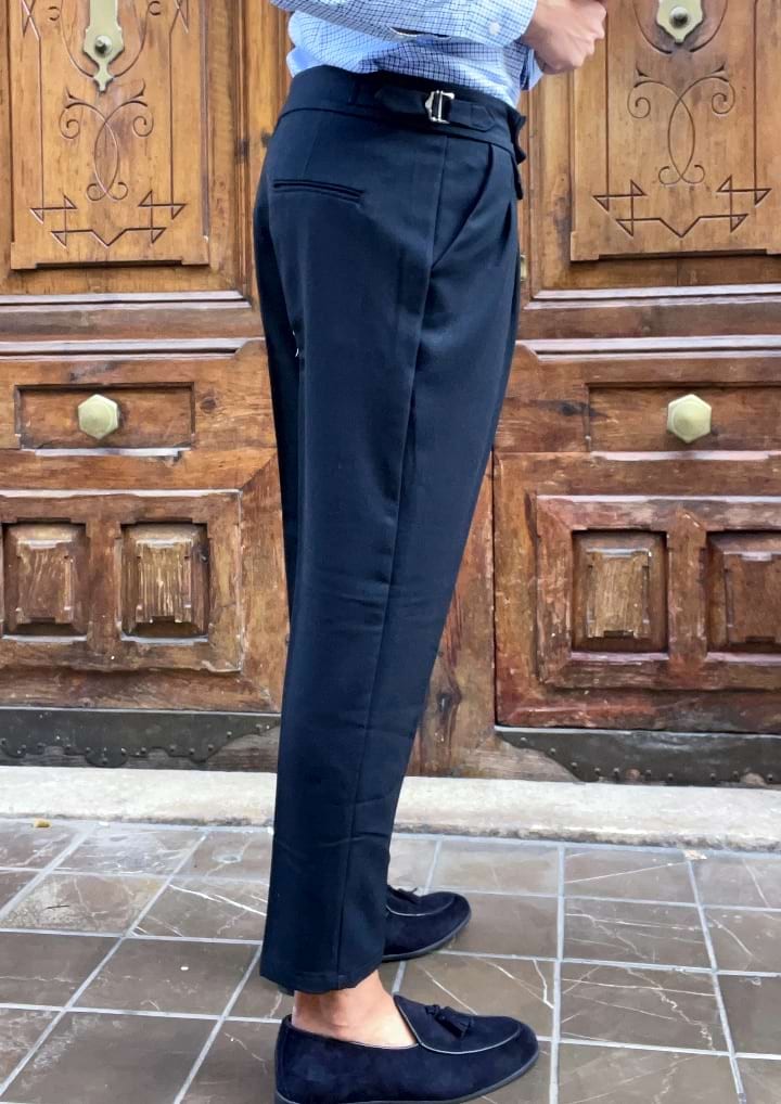 Pantalón hombre Sartoriale Danilo azul marino.