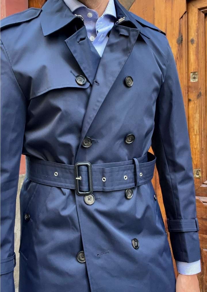 Londra Zweireihiger Trenchcoat