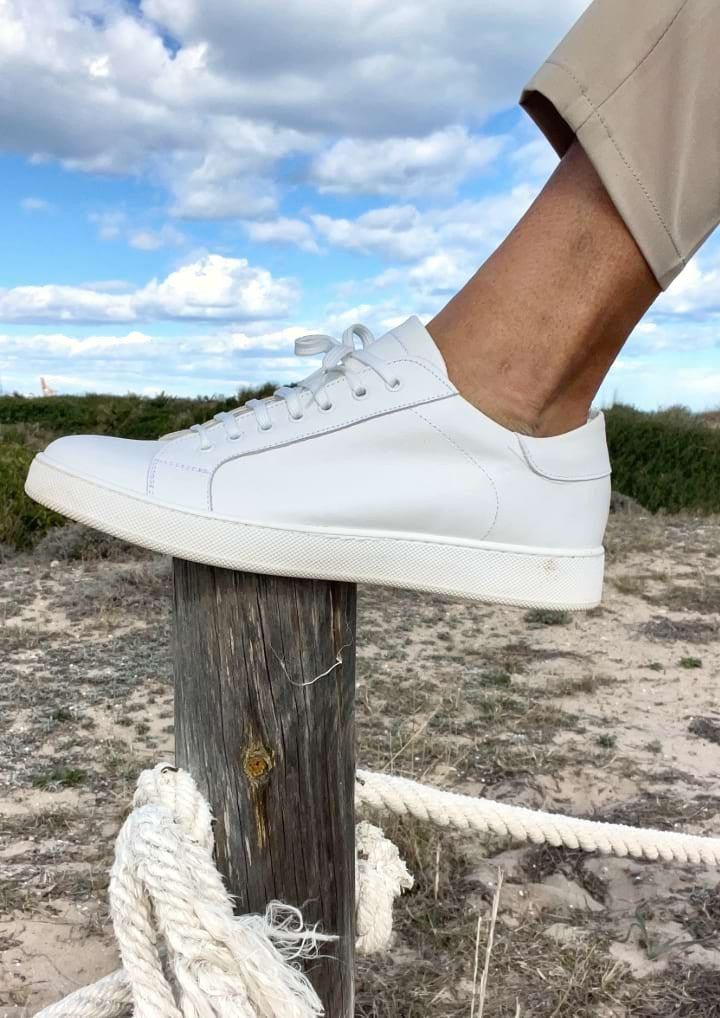 Zapatillas hombre blancas de vestir