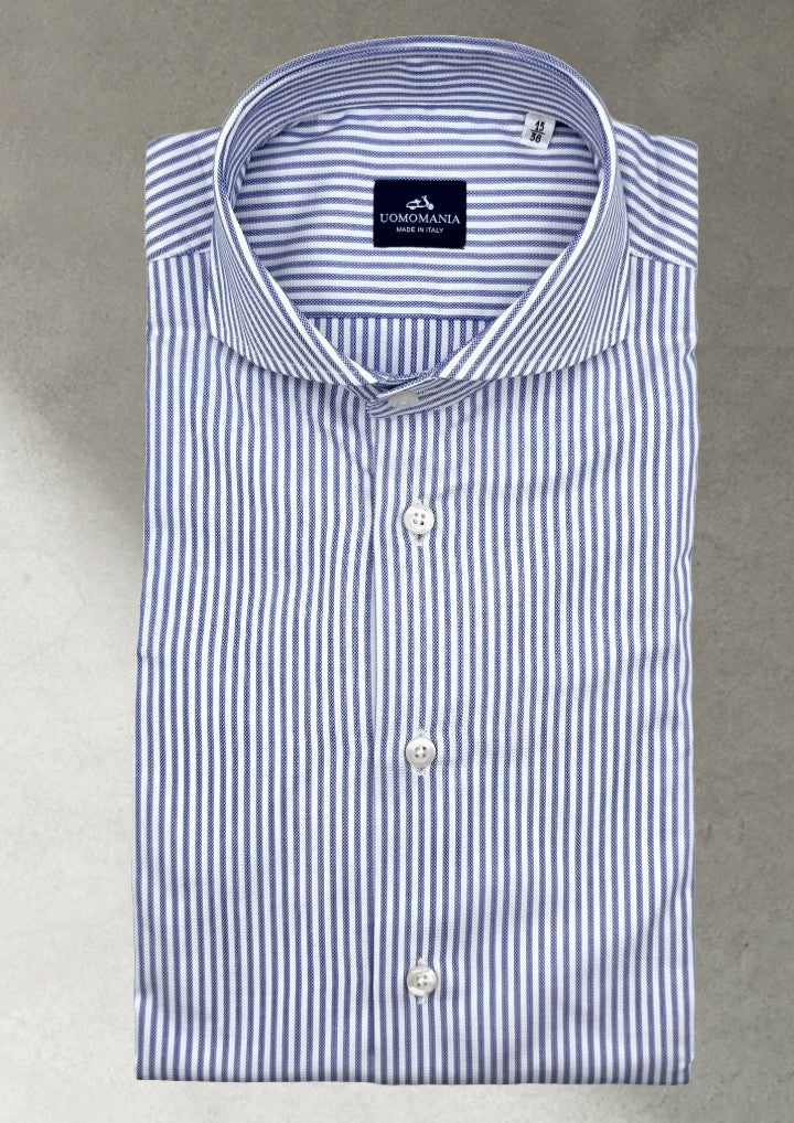 Camisa cuello italiano rayas Bastoncino