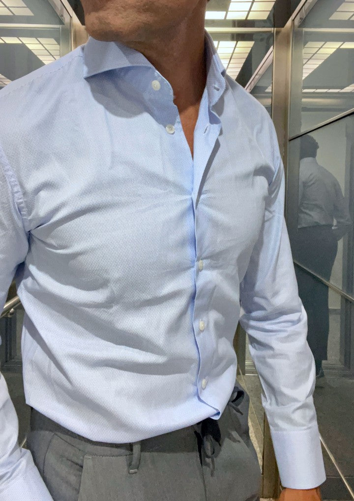 Camisa hombre azul claro Volare