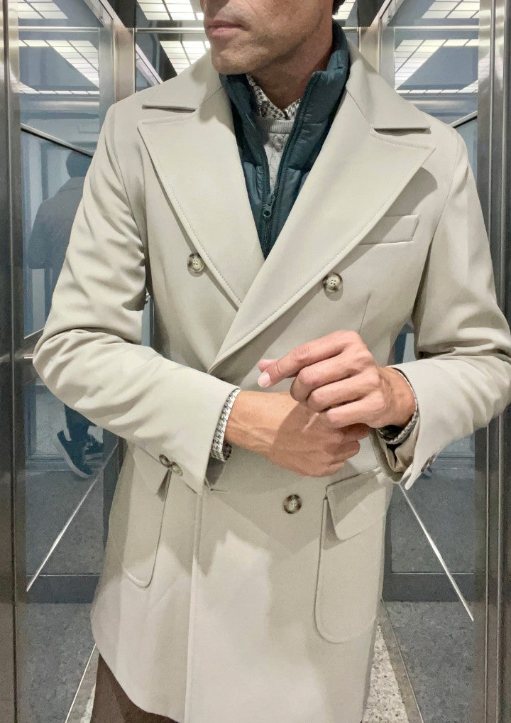 Umberto Zweireihiger Trenchcoat